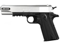 Cybergun Colt M1911 A1 HPA MS Spring Pistol Silver Black