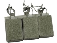 Mil-Tec Hook&Loop 3x M4 Magazine Open Pouch OD