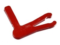 Security Flag for Weapon Pistol Red