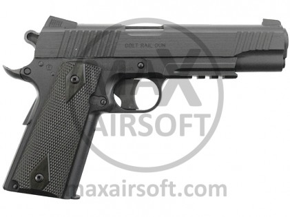 KWC/Cyb Colt 1911 Rail Gun CO2 Pistol Black