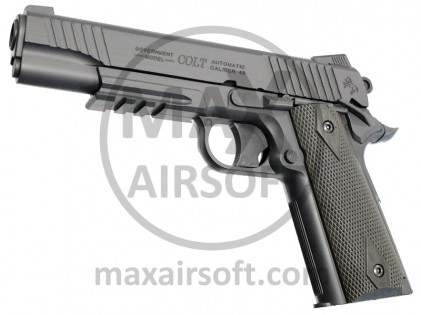 KWC/Cyb Colt 1911 Rail Gun CO2 Pistol Black