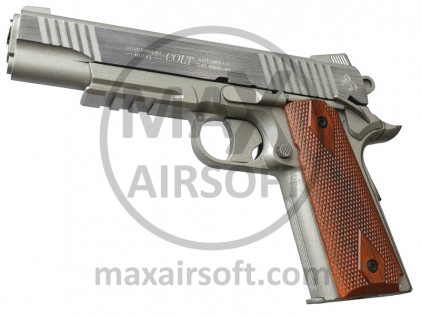 KWC/Cyb Colt 1911 Rail Gun CO2 Pistol Silver
