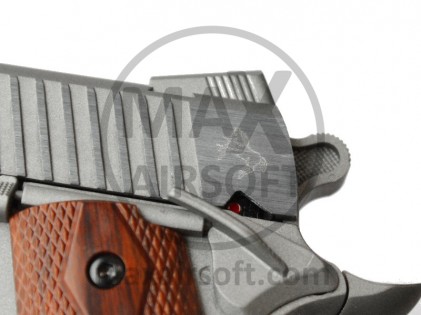 KWC/Cyb Colt 1911 Rail Gun CO2 Pistol Silver
