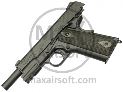Colt 1911 Rail Gun Black Matt CO2 GBB Pistol KWC/Cyb