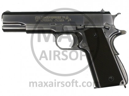 WE Colt 1911 MKIV Serie 70 Satin Chrome Modell GBB Pistole