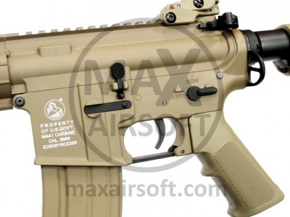 Pu&scaron;ka AEG Colt M4A1 Special Forces Mini TAN QSC Cyb