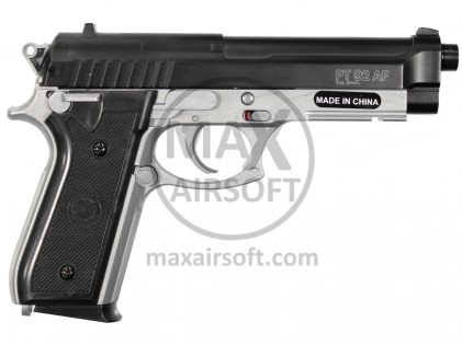 Cybergun Taurus PT92 HPA MS Spring Pistol Dual Tone Black Silver