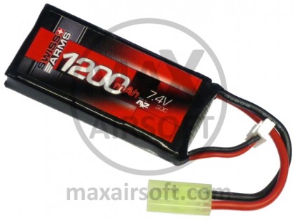 Swiss Arms LiPo Battery 7,4V 30C 1200mAh PEQ
