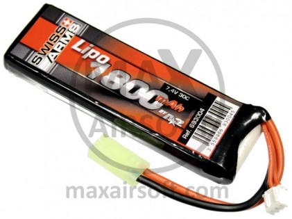 LiPo 7,4V 30C 1800mAh Battery Swiss Arms