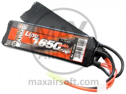 Swiss Arms LiPo Battery 11,1V 40C 1650mAh SD
