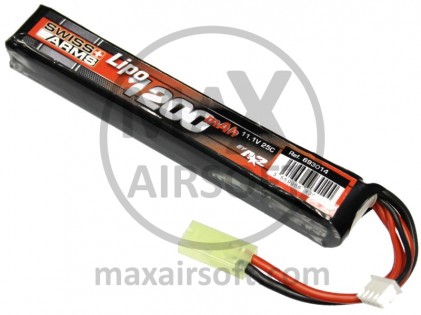 LiPo 11,1V 25C 1200mAh Battery Swiss Arms