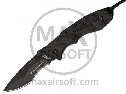 USMC US Marines Backup-Messer Schwarz