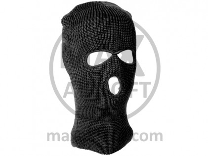 Balaclava Acryl 3 Holes Black