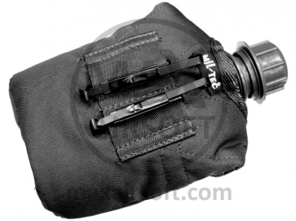 Field Bottle with Cup Black