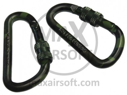Karabiner 60mm Woodland 2kom