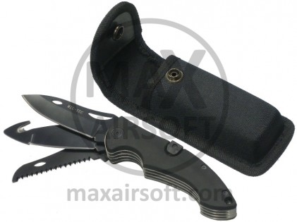 Taschenmesser Mil-Tec MT-Plus 3 Klinge Schwarz