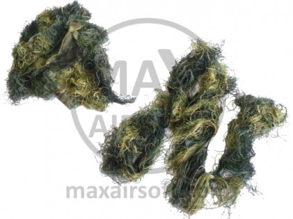 Ghillie Antifire Set Woodland XL/XXL