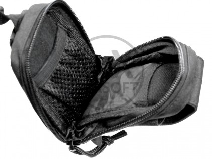 Molle-gepolsterte Tasche, schwarz, Mil-Tec