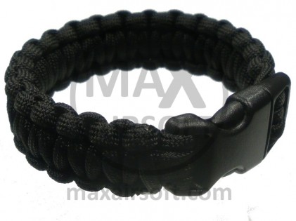 Narukvica Paracord Bracelet 22mm Crna L
