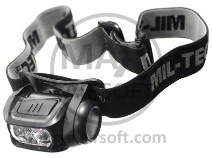 Svetilka Naglavna LED 4 Barvna