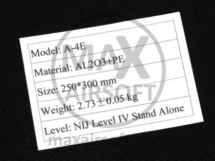 Ballistische Platte aus Keramik A-4E NIJ Schutzklasse IV