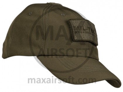 Softshell-Baseballkappe, olivgr&uuml;n, Mil-Tec