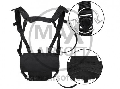 Mil-Tec Chest Rig Leichtgewicht Schwarz