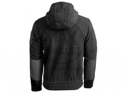 Mil-Tec Fleece Jacket Gen.2 with Hood Black XL