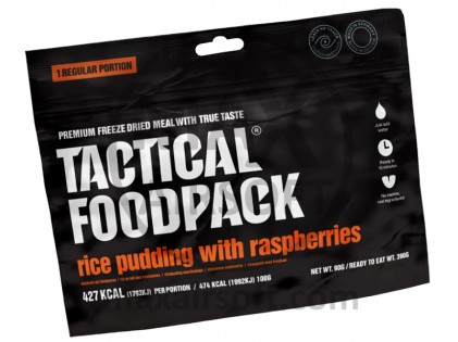 Tactical Foodpack Rice Pudding with Raspberries