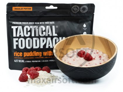 Tactical Foodpack Rice Pudding with Raspberries