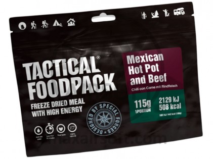 Taktisches Verpflegungspaket: Mexikanischer Eintopf und Rindfleisch