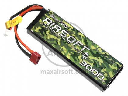 Gens Ace LiPo Battery 11,1V 25C 3000mAh Dean-T