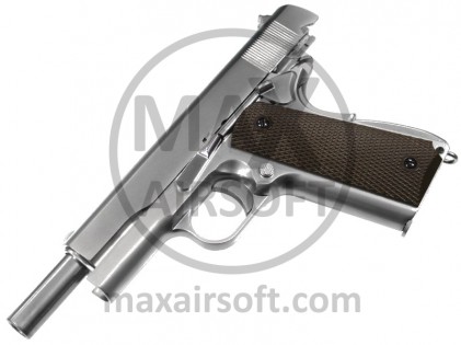 Pi&scaron;tolj GBB M1911 Chrome WE