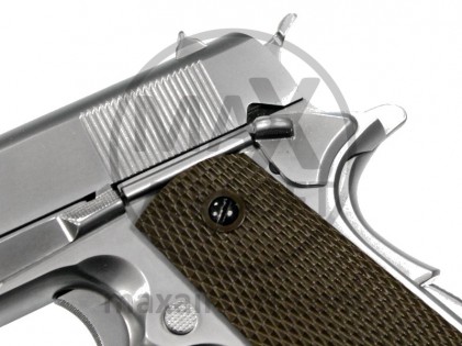 Pi&scaron;tolj GBB M1911 Chrome WE