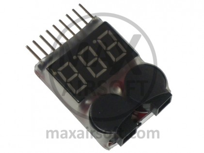 Lithium Battery Voltage Tester/Alarm 8S