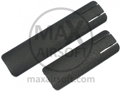 TD Schienenabdeckung 2er-Set Schwarz