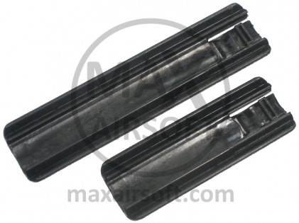 TD Schienenabdeckung 2er-Set Schwarz