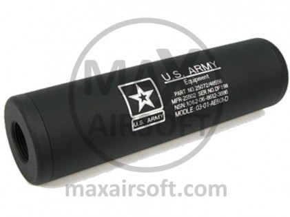 Leichter US-Army-Schalld&auml;mpfer, schwarz, KA