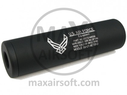 Leichter US Air Force Schalld&auml;mpfer Schwarz KA