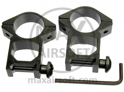 25 mm hohe Montageringe f&uuml;r Zielfernrohre (2 St&uuml;ck)