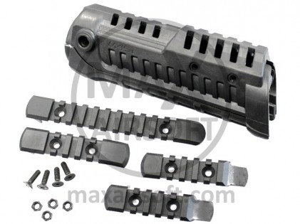 M4 CAA M4S1 Handschutz mit Schienen Schwarz