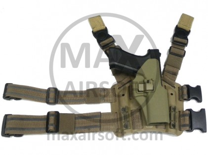 Tok Noga Serpa CQC Tactical za Glock Tan