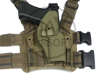 Tok Noga Serpa CQC Tactical za Glock Tan