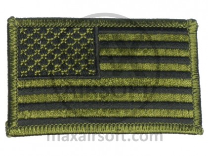 Patch US flag OD Lefttside