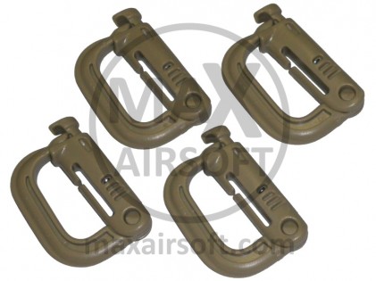 Karabiner ITW Grimloc Tan 4kom