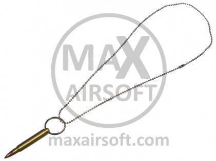 5.56mm Bullet Pendant Necklace
