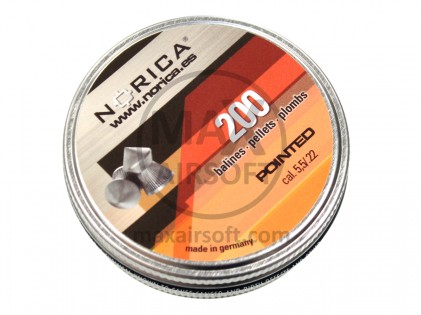 Norica Pointed .22 Cal 5.5mm Pellets 200pcs