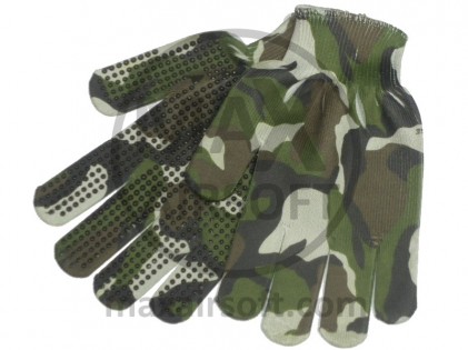 Spando Hands Gripper Woodland Gloves
