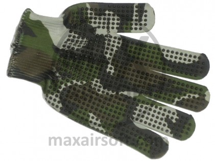 Spando Hands Gripper Woodland Gloves