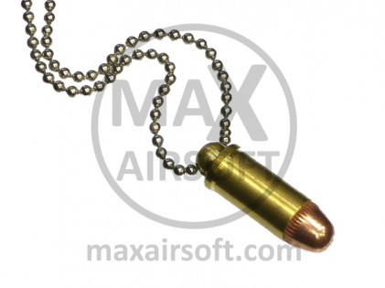 9mm Bullet Pendant Necklace